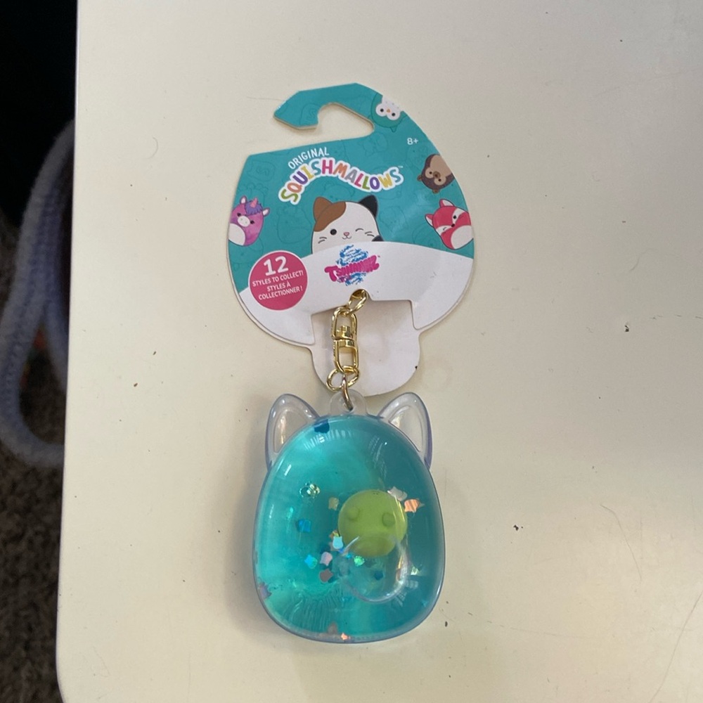 Squishmallow and hello kitty keychain